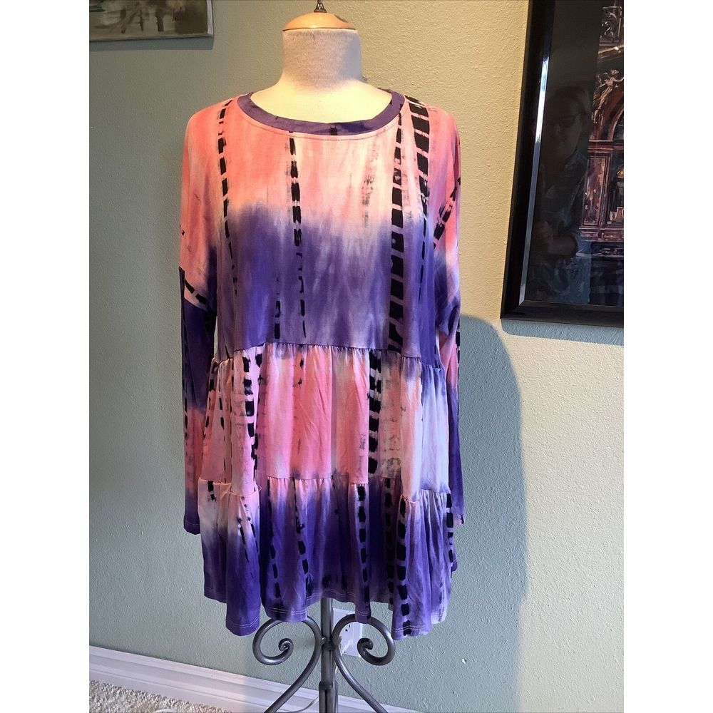 Tie Dye Woman's Tunic By Hayden Los Angeles Size Large